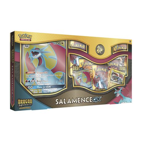 Pok Mon Pokemon Tcg: Dragon Majesty Special Collection Salamence Gx Box - a Foil Promo Card Featuring Salamence-Gx Multicolor