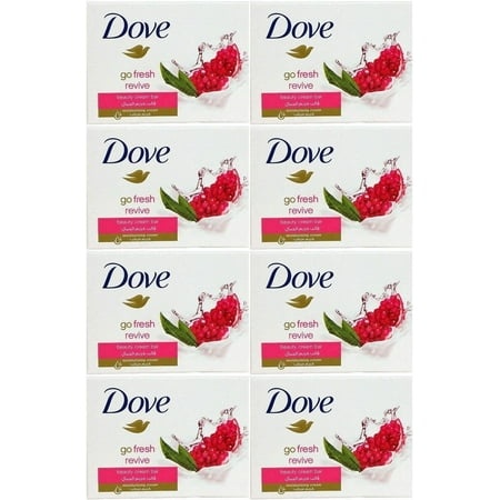 Dove Go Fresh Revive Beauty Cream Bar Soap  100 Gram / 3.5 Ounce Bars (Pack of 8)