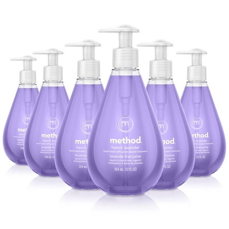 Method Gel Hand Wash  French Lavender  Biodegradable Formula  12 Fl Oz (Pack of 6)