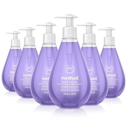 Method Gel Hand Wash  French Lavender  Biodegradable Formula  12 Fl Oz (Pack of 6)