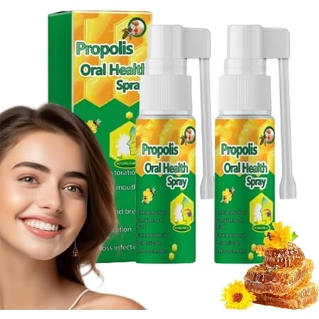 Propolis Oral Health Spray  Clean Teeth Stains  Whitening Teeth  Freshen Breath 20ml