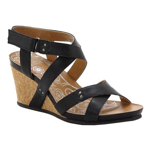 Mootsies Tootsies Tisha (Black) Women's Wedge Shoes