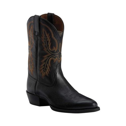 Ariat Men's Western Boots  - Black 11'' Bar Sour Leather Cowboy Boot - Men