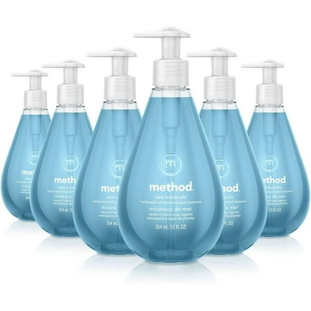 Method Gel Hand Soap  Sea Minerals  Biodegradable Formula  12 Fl Oz Pack of 6