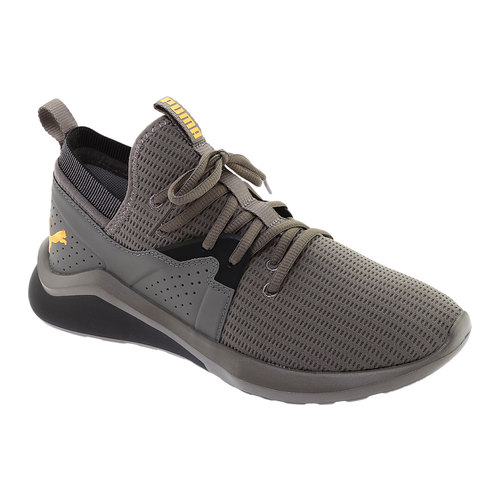 PUMA Men's Emergence Sneaker Charcoal Gray Blackorange Pop