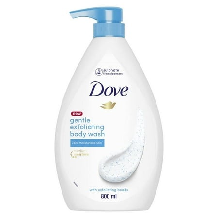 Holistic Gentle Exfoliating Nourishing Body Wash 800 Ml | Moisturizing Body Wash for Softer Skin | Dove Body Wash for Women & Men | Body Wash for Dry 