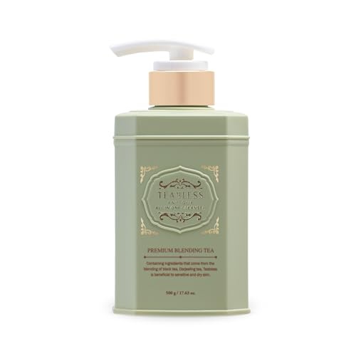 TEABLESS Herb Black Tea Body Wash  Hydrating Vegan Body Cleanser for Sensitive Skin  Daily Moisturizing Shower Gel  Fragrance Free Bubble Bath  Slow a