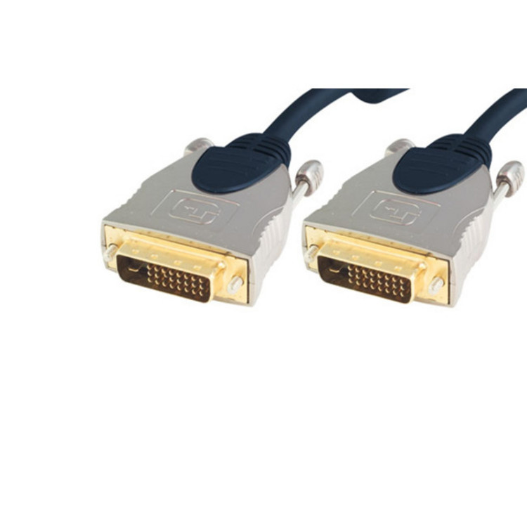 Shiverpeaks Sp-PROFESSIONAL DVI-Kabel 5 M DVI-D Blau - Chrom (SP77445)