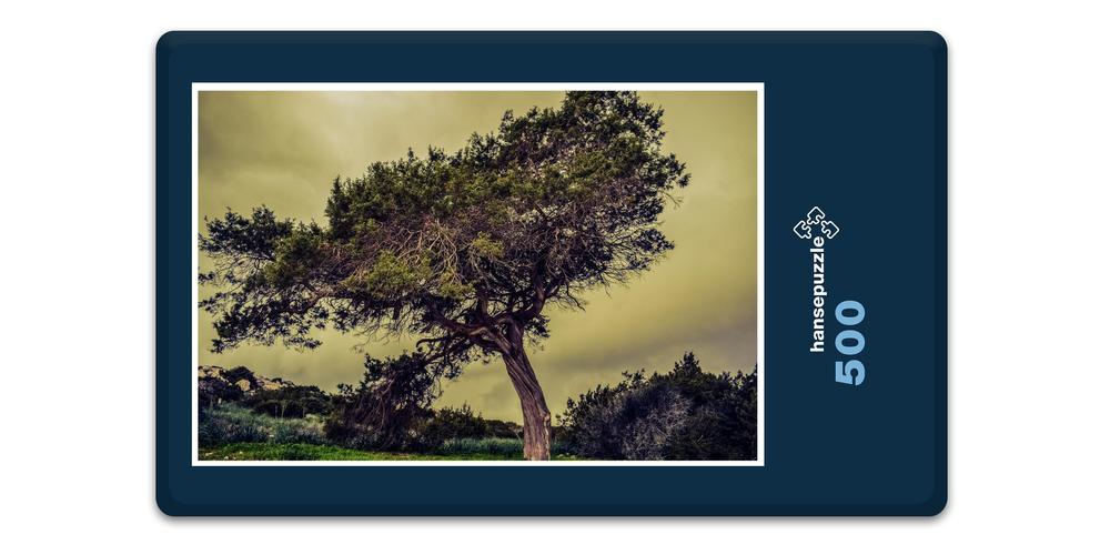 Hansepuzzle 16229 Natur - Baum Im Wind, 500 Teile