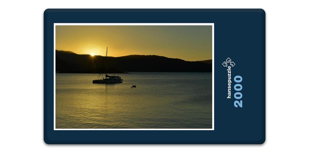 Hansepuzzle 24836 Reisen - Sonnenuntergang Am Wasser, 2000 Teile