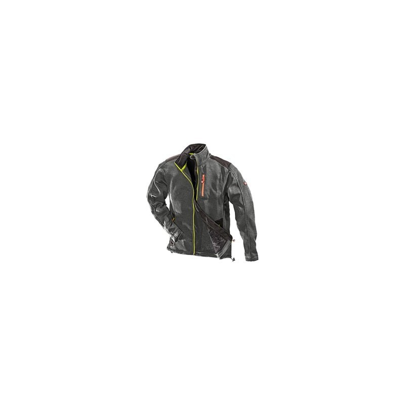 Willax Softshell-Strickfleecejacke Ultra, Schwarz-grau, Gr. XL 9335-0-104-Xl