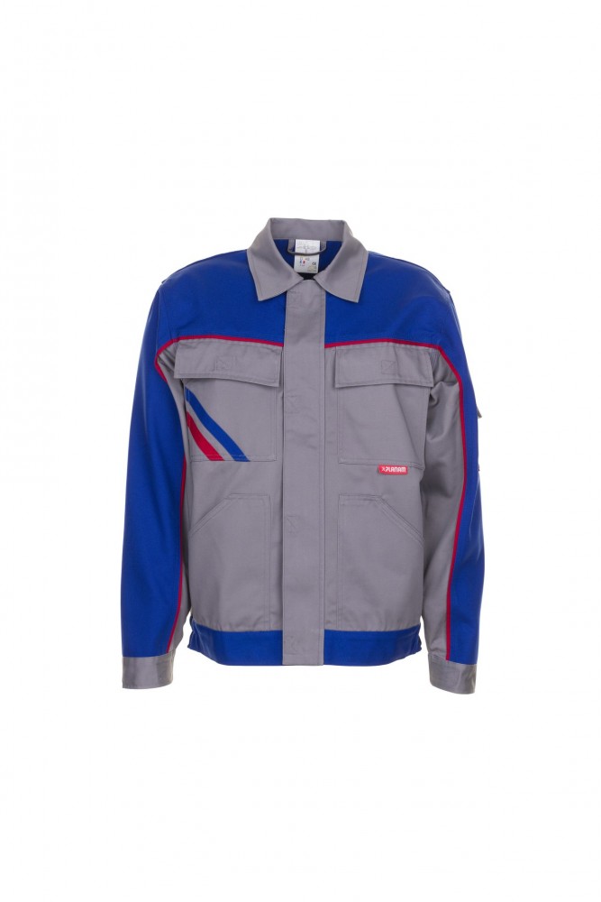 Planam Highline Herren Bundjacke Zink Kornblau Rot Modell 2313