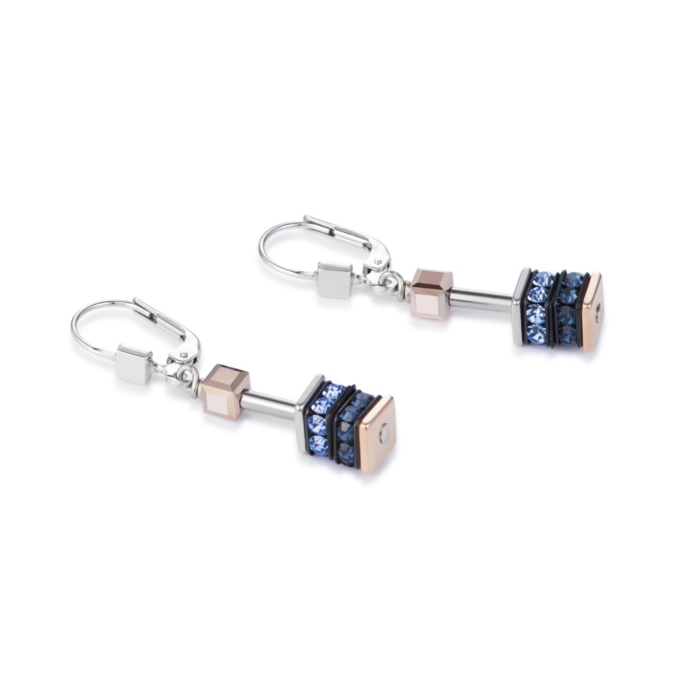 Coeur De Lion Ohrhänger 4928/20-0700 Swarovski Kristalle Und Strass Blau