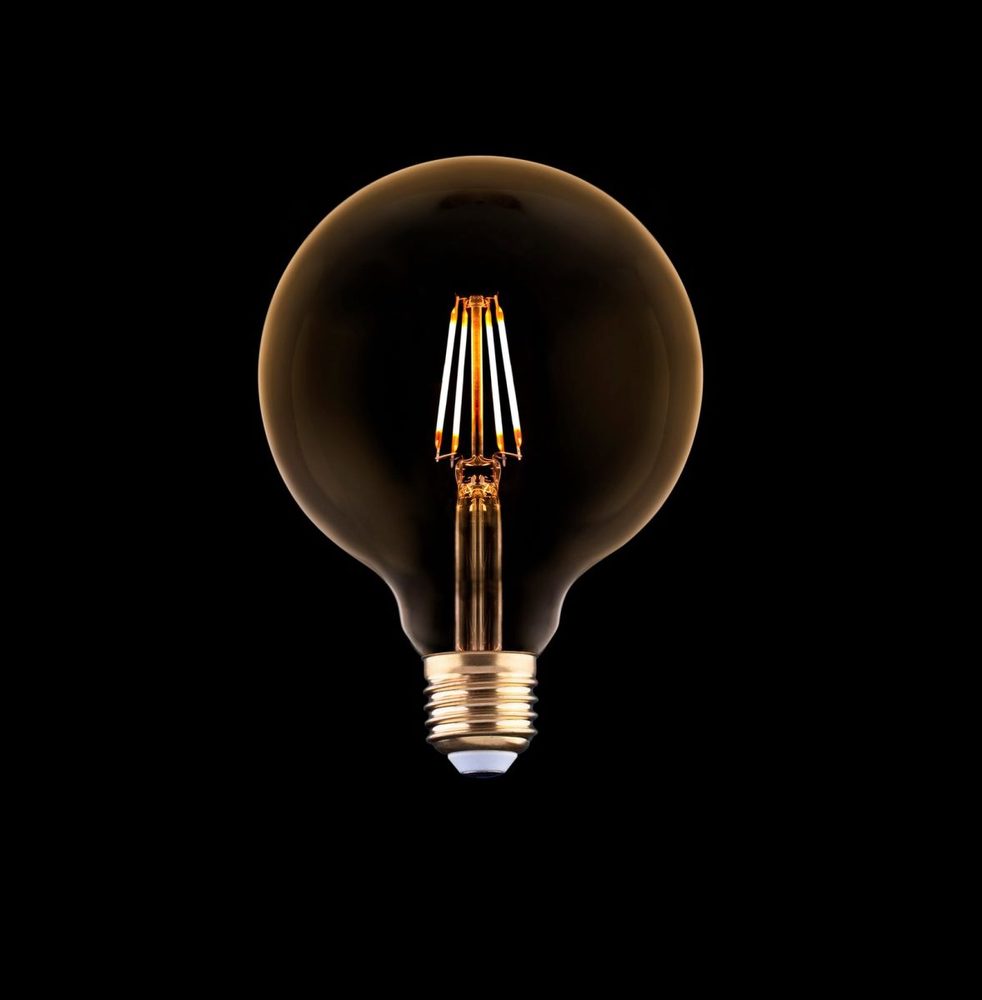 Nowodvorski Vintage Filament LED G95 Leuchtmittel 4W, 360lm, 2200k Gold