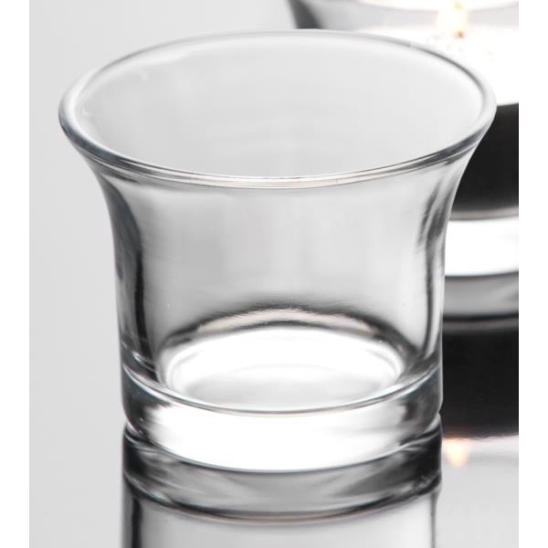 144er SET Teelichthalter Windlicht Promo H 5cm Ø 6,2cm Glas Klar Sandra Rich