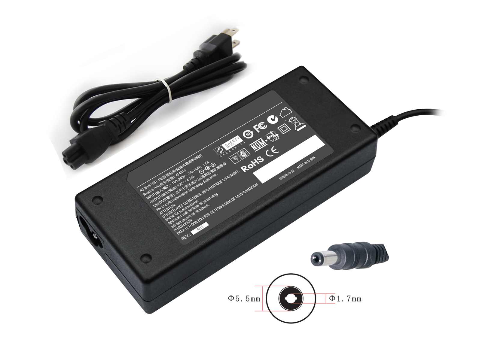 Superb Choice 90W Acer Aspire 7551G-7606 7720-6155 7736G 9300-5024 Laptop AC Adapter