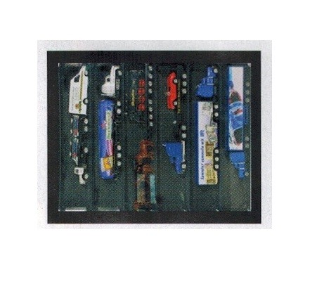 Safe 5674 Black Edition Sammelvitrinen Vitrinen Setzkasten 12 Fächern 275 X 57 X 43 Mm