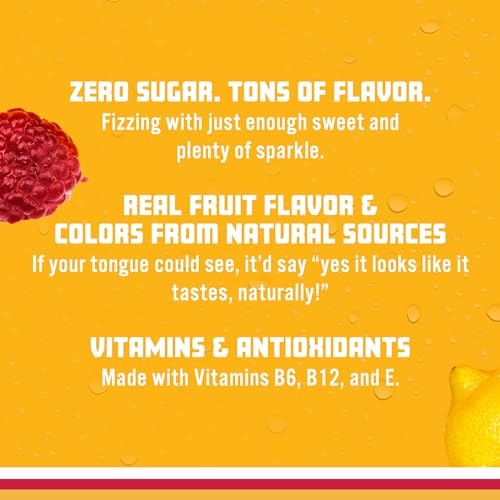Sparkling Ice, Raspberry Lemonade Sparkling Water, Zero Sugar Flavored Water, with Vitamins and Antioxidants, Low Calorie Beverage, 17 Fl Oz Bottles ( thumbnail