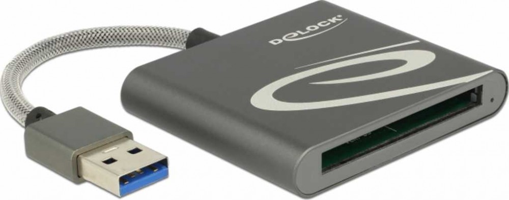 DeLOCK - Kartenleser (CFast Card Typ I, CFast Card Typ II) - USB3.0 (91525)