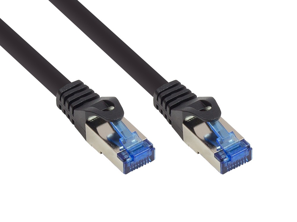 RNS® Patchkabel SmartFLEX, Cat.6A, S/FTP, PiMF, Halogenfrei, 500MHz, Schwarz, 25m, Good Connections® (8060-SF250S)