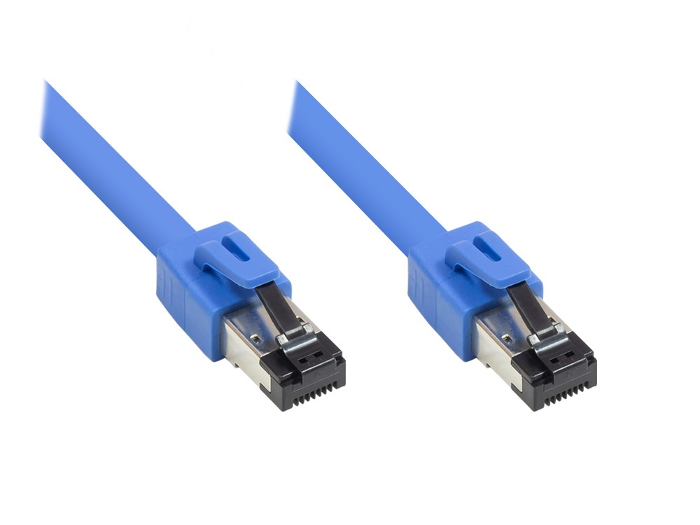 Alcasa 8080-100B Netzwerkkabel 10 M Cat8.1 S/FTP (S-STP) Blau (8080-100B)