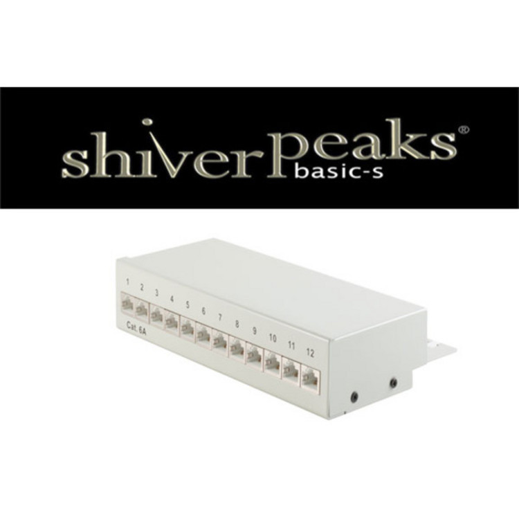 SHVP BS75077 - Patchpanel 12-Port Cat.6a 1 HE - Patch-Panel (BS75077)