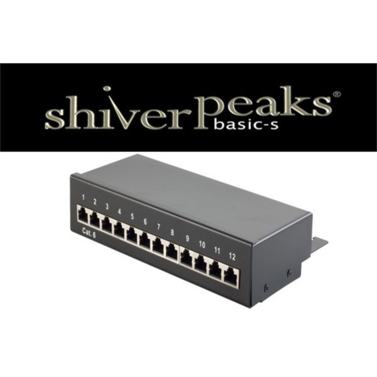 SHVP BS75072 - Patchpanel 12-Port Cat.6 1 HE - Patch-Panel (BS75072)