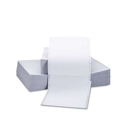 Two-Part Carbonless Paper, 15Lb, 9-1/2 X 11, Perforated, White, 1650 S