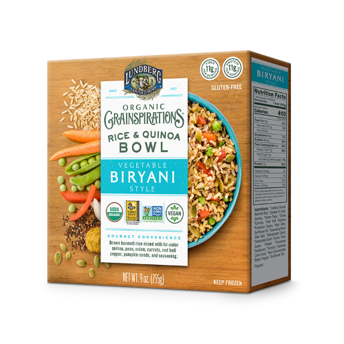 VEGETABLE BIRYANI STYLE ORGANIC RICE & QUINOA BOWL, VEGETABLE BIRYANI STYLE