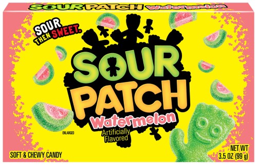 Sour Patch Candy, Watermelon, 3.5 Oz (Case of 12)