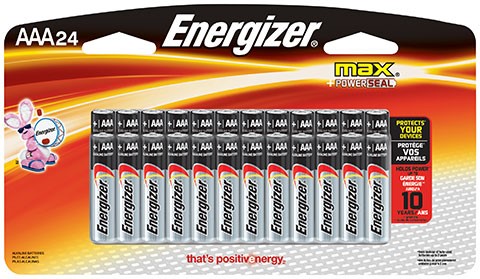Energizer Max AAA Alkaline Batteries, 24 Count