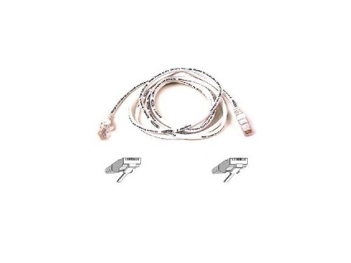 BELKIN A3L791-06-WHT-S 6 Ft. Cat 5E White Patch Cable CAT5e Snagless RJ-45M / RJ-45M