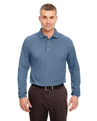Ultraclub 8532 Adult Long-Sleeve Classic Piqu Polo