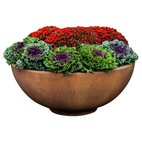 Contour Collection GFRC-1000-BR Low Bowl 4719 in Brownstone
