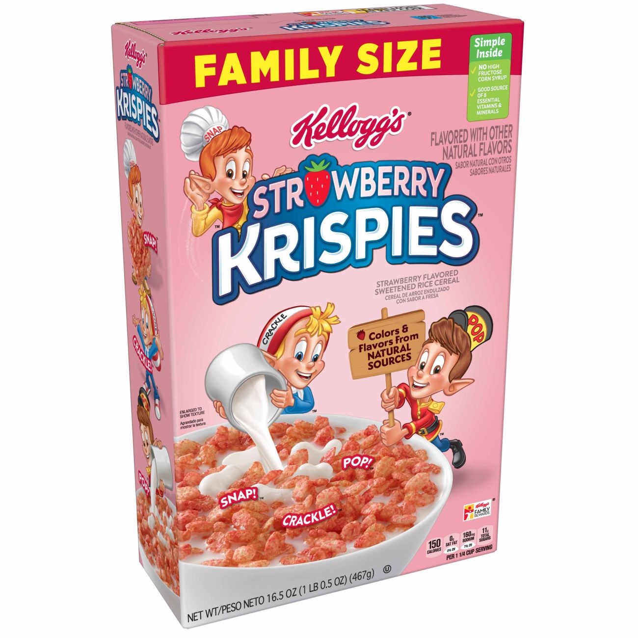 Is it Egg Free? Strawberry Krispies Breakfast Cereal 16.5oz Kellogg
