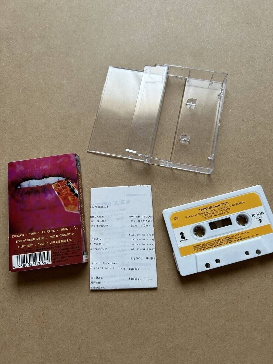 BUCK-TICK Cassette Tape TABOO VCF-10390 Victor 1988 thumbnail