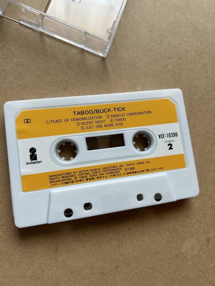 BUCK-TICK Cassette Tape TABOO VCF-10390 Victor 1988 thumbnail