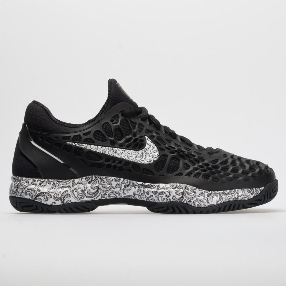 Nike L ZOOM CAGE 3 HC-BLACK/WHITE-10