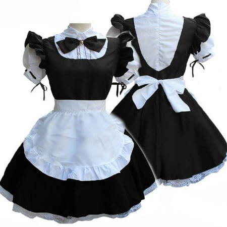 Sun Dresses for Women 2024 Pretty Clothes Maid Women MIDI Flowy Womens Women S Casual ， Dresses Black M