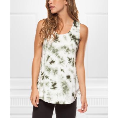 Devoted Women's Tank Tops 91115-KHAKI - Khaki Tie-Dye Tank - Women