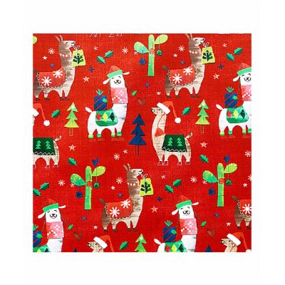 Jillson & Roberts - Fa La Llama Gift Wrap Sheets - Set of Six
