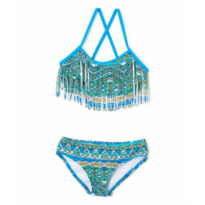Kanu Surf Girls' Kelly Beach Sport Fringe 2-Piece Bikini Swimsuit