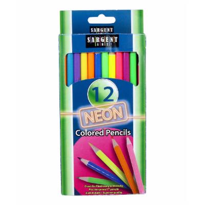 Sargent Art  Colored Pencils  - 12 Ct. Neon Coloring Pencils