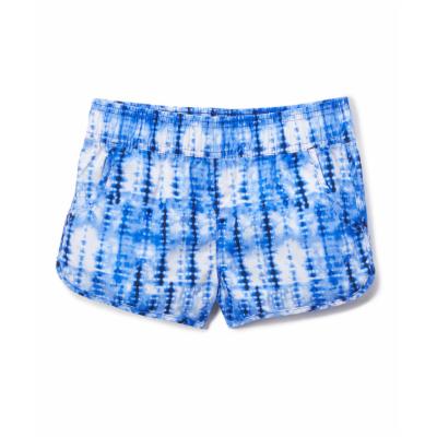 Kanu Surf Girls' Board Shorts Navy - Navy Tie-Dye Willow Elastic-Waist Swim Shorts - Girls