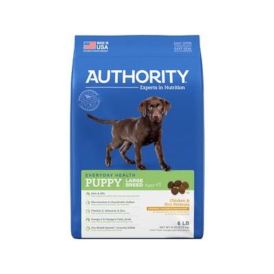 Authority Chicken & Rice Formula Large Breed Puppy Dry Dog Food, 6-lb Bag