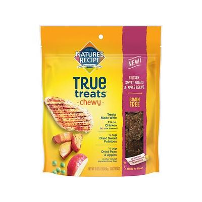 Nature's Recipe True Treats with Chicken, Sweet Potato, and Apple, Grain-Free, Natural, Chewy Dog Treats, 16 Ounce Bag
