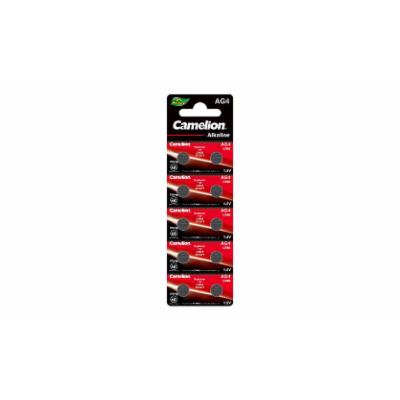Camelion Alkaline 0% Mercury Button Cell Batteries, 2 10-packs 20 Silver AG4-BP10 Batteries