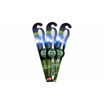 Worthy Promo NCAA Toothbrush 3-Pack Beige Colorado State