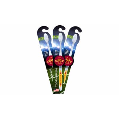 Worthy Promo NCAA Toothbrush 3-Pack Beige Iowa State