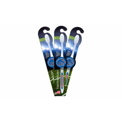 Worthy Promo NCAA Toothbrush 3-Pack Beige Boise State